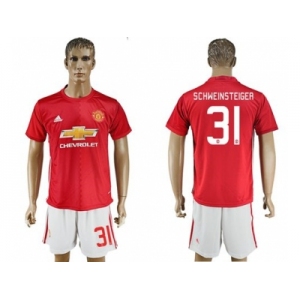 Manchester United #31 Schweinsteiger Home League Soccer Club Jersey