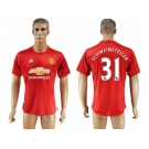 Manchester United #31 Schweinsteiger Red Home Soccer Club Jersey 3