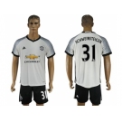 Manchester United #31 Schweinsteiger White Soccer Club Jersey