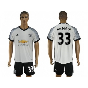 Manchester United #33 McNair White Soccer Club Jersey