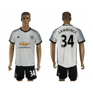 Manchester United #34 Lawrence White Soccer Club Jersey