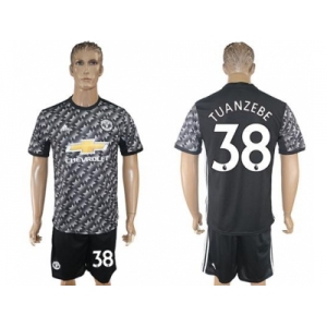 Manchester United #38 Tuanzebe Black Soccer Club Jersey