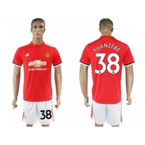 Manchester United #38 Tuanzebe Red Home Soccer Club Jersey 1