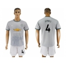 Manchester United #4 Jones Sec Away Soccer Club Jersey