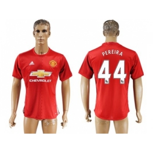 Manchester United #44 Pereira Red Home Soccer Club Jersey 1