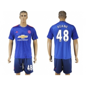 Manchester United #48 Keane Away Soccer Club Jersey