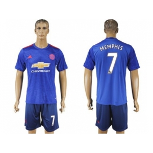 Manchester United #7 Memphis Away Soccer Club Jersey 1