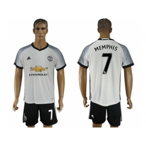 Manchester United #7 Memphis White Soccer Club Jersey