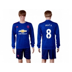 Manchester United #8 Mata Red Home Soccer Club Jersey 4