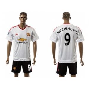 Manchester United #9 Ibrahimovic White Soccer Club Jersey 1