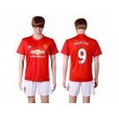 Manchester United #9 Martial Red Home Soccer Club Jersey