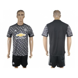 Manchester United Blank Black Soccer Club Jersey