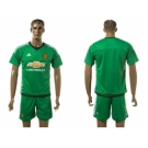 Manchester United Blank Green Goalkeeper Soccer Club Jersey 1