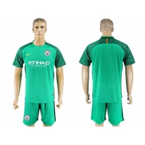 Manchester United Blank Green Goalkeeper Soccer Club Jersey 2