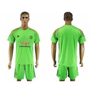 Manchester United Blank Green Soccer Club Jersey 1