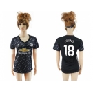 Women Manchester United #18 Young Away Soccer Club Jersey