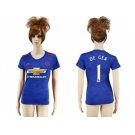 Women's Manchester United #1 DE GEA Away Soccer Club Jersey