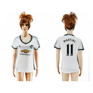 Women's Manchester United #11 Martial Sec Away Soccer Club Jersey