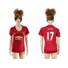 Women's Manchester United #17 Blind Red Home Soccer Club Jersey