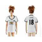 Women's Manchester United #18 Young Sec Away Soccer Club Jersey