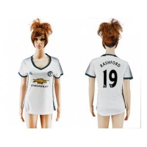 Women's Manchester United #19 Rashford Sec Away Soccer Club Jersey