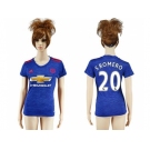 Women's Manchester United #20 S.Romero Away Soccer Club Jersey