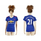 Women's Manchester United #21 Ander Herrera Away Soccer Club Jersey