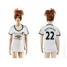 Women's Manchester United #22 Mkhitaryan Sec Away Soccer Club Jersey