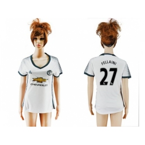 Women's Manchester United #27 Fellaini Sec Away Soccer Club Jersey