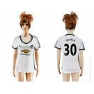 Women's Manchester United #30 Varela Sec Away Soccer Club Jersey
