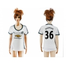Women's Manchester United #36 Darmian Sec Away Soccer Club Jersey