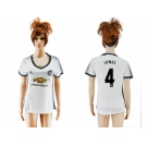Women's Manchester United #4 Jones Sec Away Soccer Club Jersey
