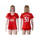 Women's Manchester United #51 Fosu-Mensah Red Home Soccer Club Jersey