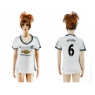 Women's Manchester United #6 Pogba Sec Away Soccer Club Jersey