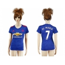 Women's Manchester United #7 Di Maria Away Soccer Club Jersey
