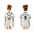 Women's Manchester United #9 Ibrahimovic Sec Away Soccer Club Jersey
