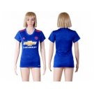 Women's Manchester United Blank Away Soccer Club Jersey