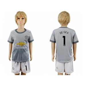 Manchester United #1 De Gea Sec Away Kid Soccer Club Jersey