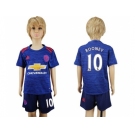 Manchester United #10 Rooney Away Kid Soccer Club Jersey2