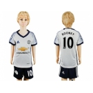 Manchester United #10 Rooney SEC Away Kid Soccer Club Jersey1