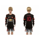 Manchester United #10 Rooney SEC Away Long Sleeves Euro Premium Kid Soccer Club Jersey