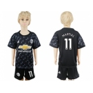 Manchester United #11 Martial Away Kid Soccer Club Jersey