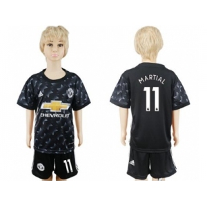 Manchester United #11 Martial Away Kid Soccer Club Jersey