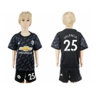 Manchester United #25 Valencia Away Kid Soccer Club Jersey