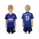 Manchester United #31 Schweinsteiger Away Kid Soccer Club Jersey