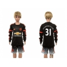 Manchester United #31 Schweinsteiger SEC Away Long Sleeves Kid Soccer Club Jersey