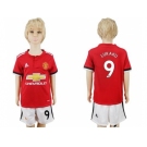 Manchester United #9 Lukaku Home Kid Soccer Club Jersey