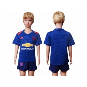 Manchester United Blank Away Kid Soccer Club Jersey