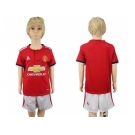 Manchester United Blank Home Kid Soccer Club Jersey