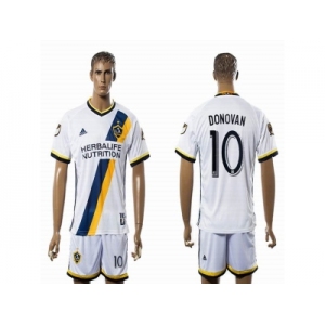 Los Angeles Galaxy #10 DONOVAN White Home Soccer Club Jersey